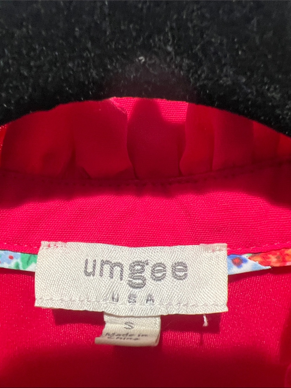 Umgee Hot Pink Embroidered Puff-Sleeve Dress - Picture 2 of 11